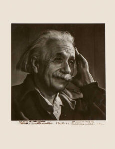 Einstein Signed Photo Nobel Prize