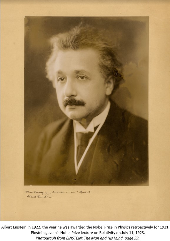 Einstein's Nobel Prize Address Centennial Albert Einstein Nobel Prize 1921