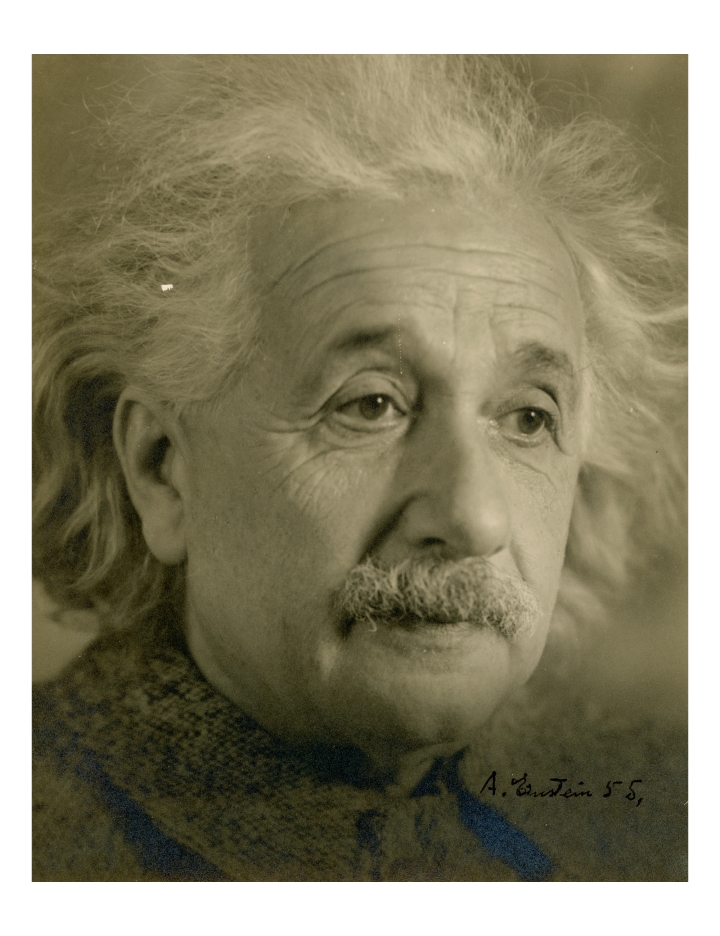 Einstein Last Signed Photograph