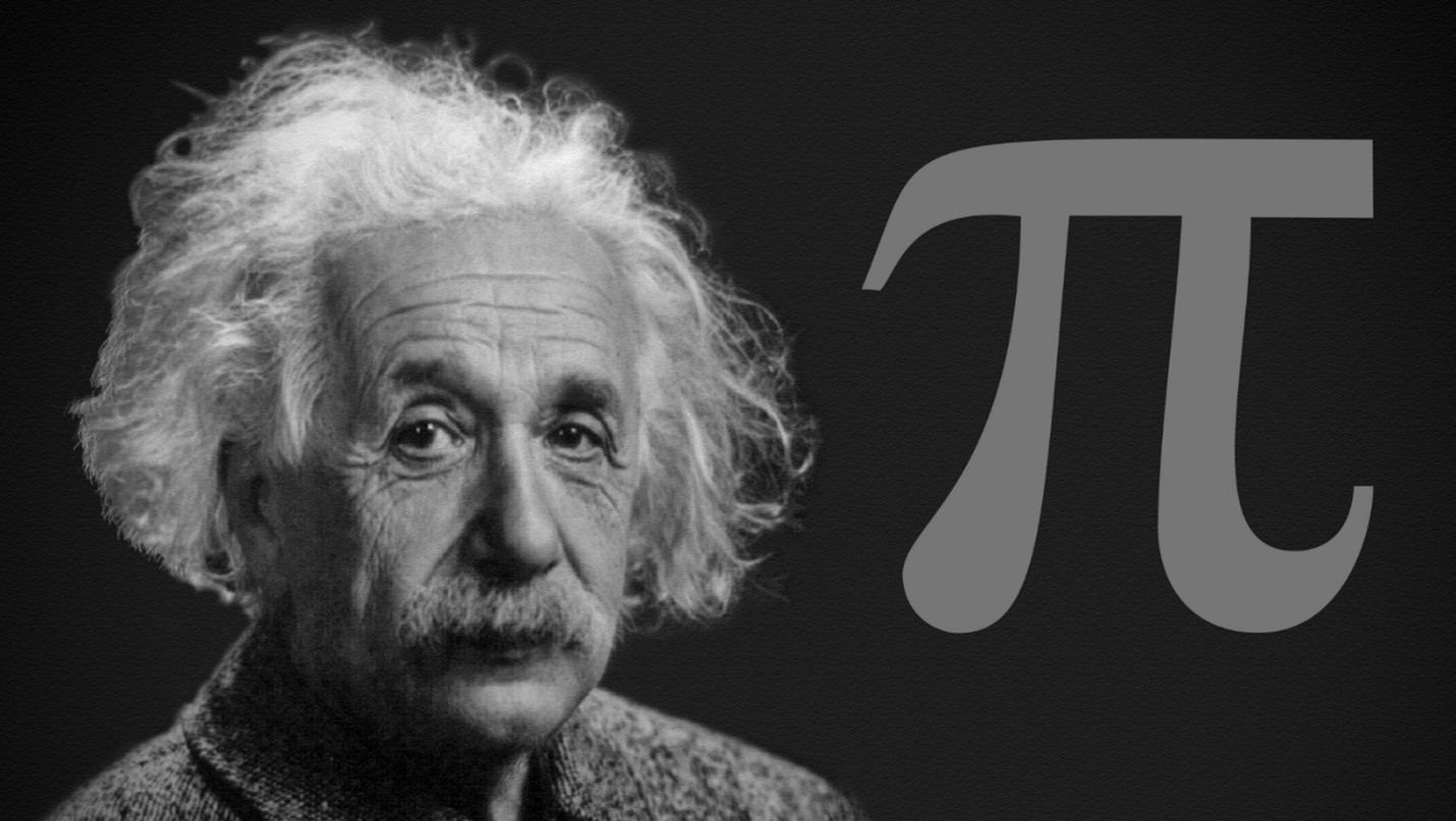 Einstein and Pi. Einstein’s birthday and Pi Day are both celebrated on March 14th